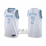 Camiseta Los Angeles Lakers Carmelo Anthony NO 7 Ciudad 2021-22 Blanco