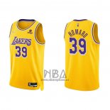 Camiseta Los Angeles Lakers Dwight Howard NO 39 75th Anniversary 2021-22 Amarillo