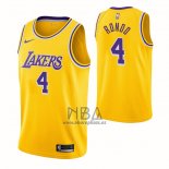 Camiseta Los Angeles Lakers Rajon Rondo NO 4 Icon Amarillo