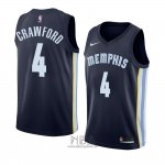 Camiseta Memphis Grizzlies Markel Crawford NO 4 Icon 2018 Azul