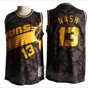 Camiseta Phoenix Suns Steve Nash NO 13 Hardwood Classics Negro