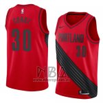 Camiseta Portland Trail Blazers Seth Curry NO 30 Statement 2018 Rojo