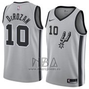 Camiseta San Antonio Spurs Demar DeRozan NO 10 Statement 2018 Gris