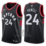 Camiseta Toronto Raptors Norman Powell NO 24 Statement 2017-18 Negro