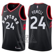 Camiseta Toronto Raptors Norman Powell NO 24 Statement 2017-18 Negro