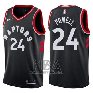 Camiseta Toronto Raptors Norman Powell NO 24 Statement 2017-18 Negro