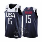 Camiseta USA Kemba Walker NO 15 2019 FIBA Basketball World Cup Azul