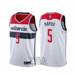 Camiseta Washington Wizards Shabazz Napier NO 5 Association Blanco