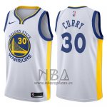 Nike Camiseta Golden State Warriors Stephen Curry NO 30 2017-18 Blanco