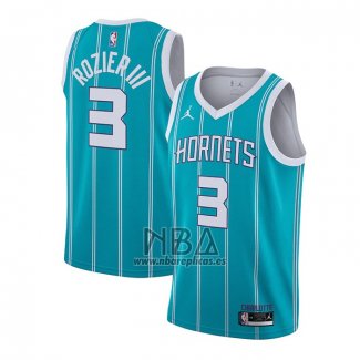 Camiseta Charlotte Hornets Terry Rozier III NO 3 Icon 2020-21 Verde