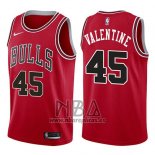 Camiseta Chicago Bulls Denzel Valentine NO 45 Icon 2017-18 Rojo