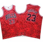 Camiseta Chicago Bulls Michael Jordan NO 23 Mitchell & Ness Rojo2