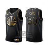 Camiseta Golden Edition Golden State Warriors Stephen Curry NO 30 Negro