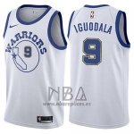 Camiseta Golden State Warriors Andre Iguodala NO 9 Hardwood 2017-18 Blanco
