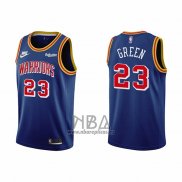 Camiseta Golden State Warriors Draymond Green NO 23 75th Anniversary Azul