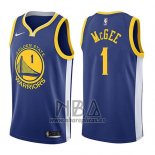 Camiseta Golden State Warriors Javale Mcgee NO 1 Icon 2017-18 Azul