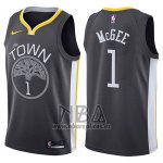 Camiseta Golden State Warriors Javale Mcgee NO 1 The Town Statement 2017-18 Negro