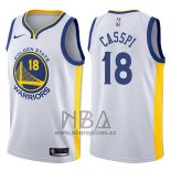 Camiseta Golden State Warriors Omri Casspi NO 18 Association 2017-18 Blanco