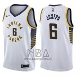 Camiseta Indiana Pacers Cory Joseph NO 6 Association 2017-18 Blanco