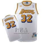 Camiseta Los Angeles Lakers Magic Johnson NO 32 Retro Blanco