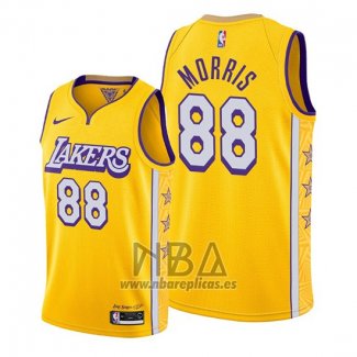 Camiseta Los Angeles Lakers Markieff Morris NO 88 Ciudad 2019-20 Oro