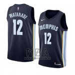 Camiseta Memphis Grizzlies Yuta Watanabe NO 12 Icon 2018 Azul