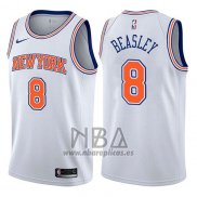Camiseta New York Knicks Michael Beasley NO 8 Statement 2017-18 Blanco