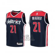 Camiseta Nino Washington Wizards Moritz Wagner NO 21 Association 2020-21 Azul