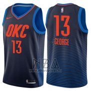 Camiseta Oklahoma City Thunder Paul George NO 13 Statement 2017-18 Azul