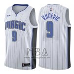 Camiseta Orlando Magic Nikola Vucevic NO 9 Association 2017-18 Blanco