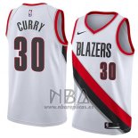 Camiseta Portland Trail Blazers Seth Curry NO 30 Statement 2018 Blanco