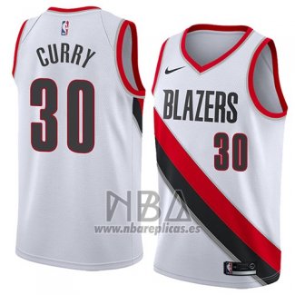 Camiseta Portland Trail Blazers Seth Curry NO 30 Statement 2018 Blanco