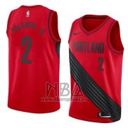 Camiseta Portland Trail Blazers Wade Baldwin IV NO 2 Statement 2018 Rojo