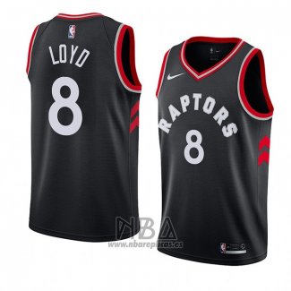 Camiseta Toronto Raptors Jordan Loyd NO 8 Statement 2018 Negro