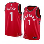 Camiseta Toronto Raptors Patrick McCaw NO 1 Icon 2018 Rojo