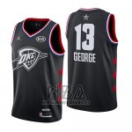 Camiseta All Star 2019 Oklahoma City Thunder Paul George NO 13 Negro