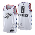 Camiseta All Star 2019 Oklahoma City Thunder Russell Westbrook NO 0 Blanco