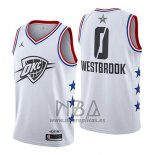 Camiseta All Star 2019 Oklahoma City Thunder Russell Westbrook NO 0 Blanco