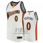 Camiseta Golden State Warriors Demarcus Cousins NO 0 2009-10 Hardwood Classics Blanco