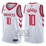 Camiseta Houston Rockets Eric Gordon NO 10 Swingman Association 2017-18 Blanco
