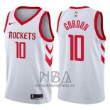 Camiseta Houston Rockets Eric Gordon NO 10 Swingman Association 2017-18 Blanco