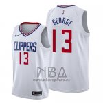Camiseta Los Angeles Clippers Paul George NO 13 Association 2019 Blanco
