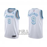 Camiseta Los Angeles Lakers Kent Bazemore NO 9 Ciudad 2021-22 Blanco