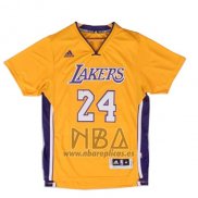 Camiseta Manga Corta Los Angeles Lakers Kobe Bryant NO 24 Amarillo