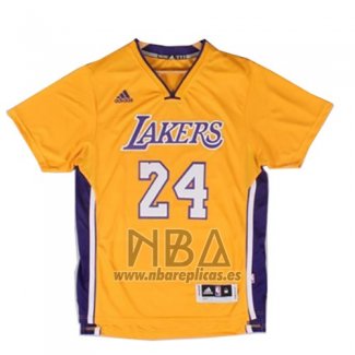 Camiseta Manga Corta Los Angeles Lakers Kobe Bryant NO 24 Amarillo