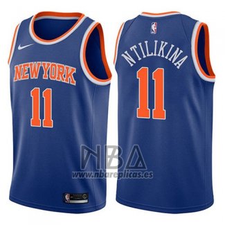 Camiseta New York Knicks Frank Ntilikina NO 11 Icon 2017-18 Azul