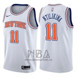 Camiseta New York Knicks Frank Ntilikina NO 11 Statement 2017-18 Blanco