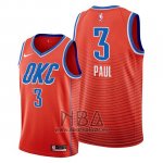 Camiseta Oklahoma City Thunder Chris Paul NO 3 Statement Naranja