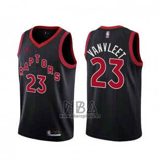 Camiseta Toronto Raptors Fred Vanvleet NO 23 Statement 2020-21 Negro