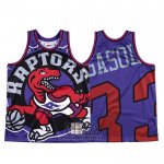 Camiseta Toronto Raptors Marc Gasol NO 33 Mitchell & Ness Big Face Violeta
